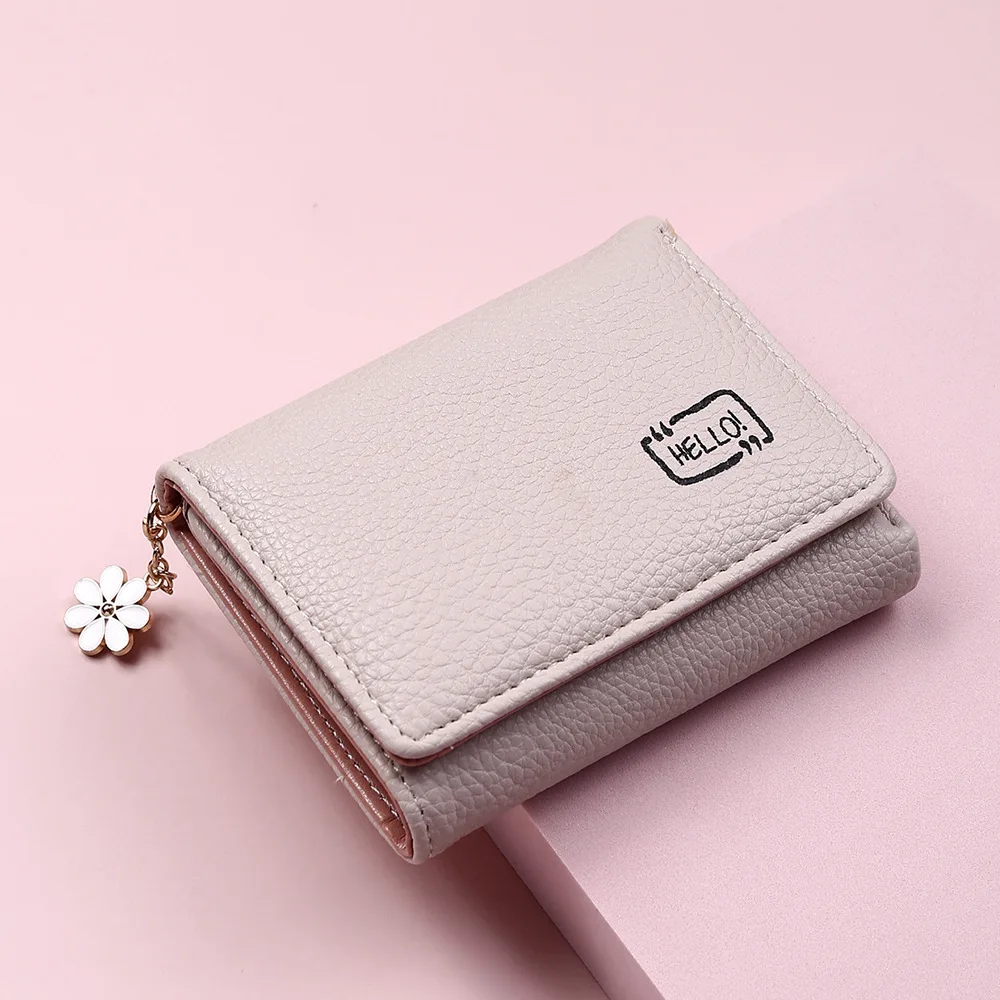 Cocopeaunts Women Tassel Wallet Ladies Small Mini Coin Purse Wallets Short Zipper Credit Card Holder for Cute Female Purses Wallet, Adult Unisex, Pink