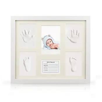 

GloryStar Baby Hand and Foot Print Inkpad Hand Footprints Handprint Photo Frame to Commemorate Children Baby Newborn Gift