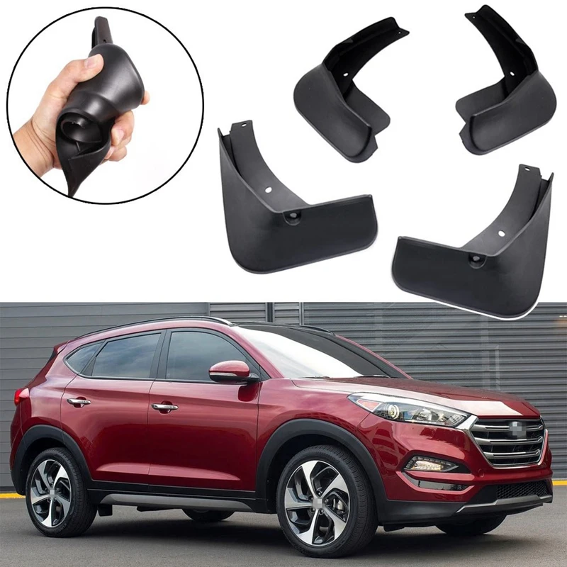 Брызговики брызговики автомобиля Брызговики комплект для hyundai Tucson TL-передние и задние 4 шт. комплект