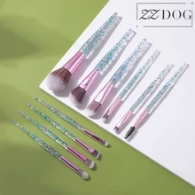 ZZDOG-ensemble de pinceaux de maquillage professionnels, haute qualité, pour fard à paupières, fond de teint, sourcils, accessoires de beauté et produits cosmétiques, 7/10