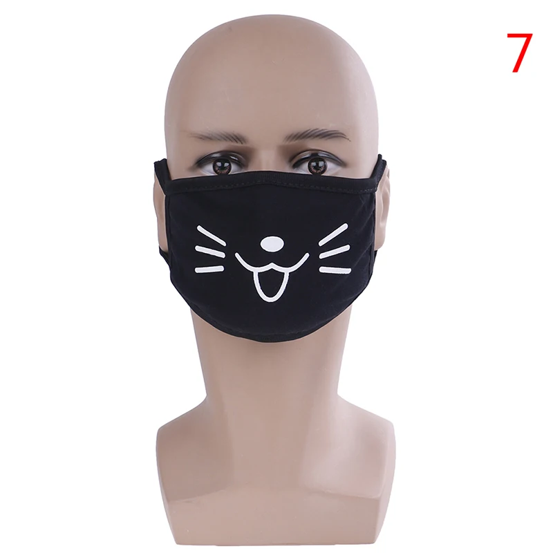 style 7 Hot Sale Black Cotton Bear Dustproof Mouth Face Mask Anime Cartoon Bear Women Men Sexy Party Mask Face Mouth Masks - Цвет: style 7