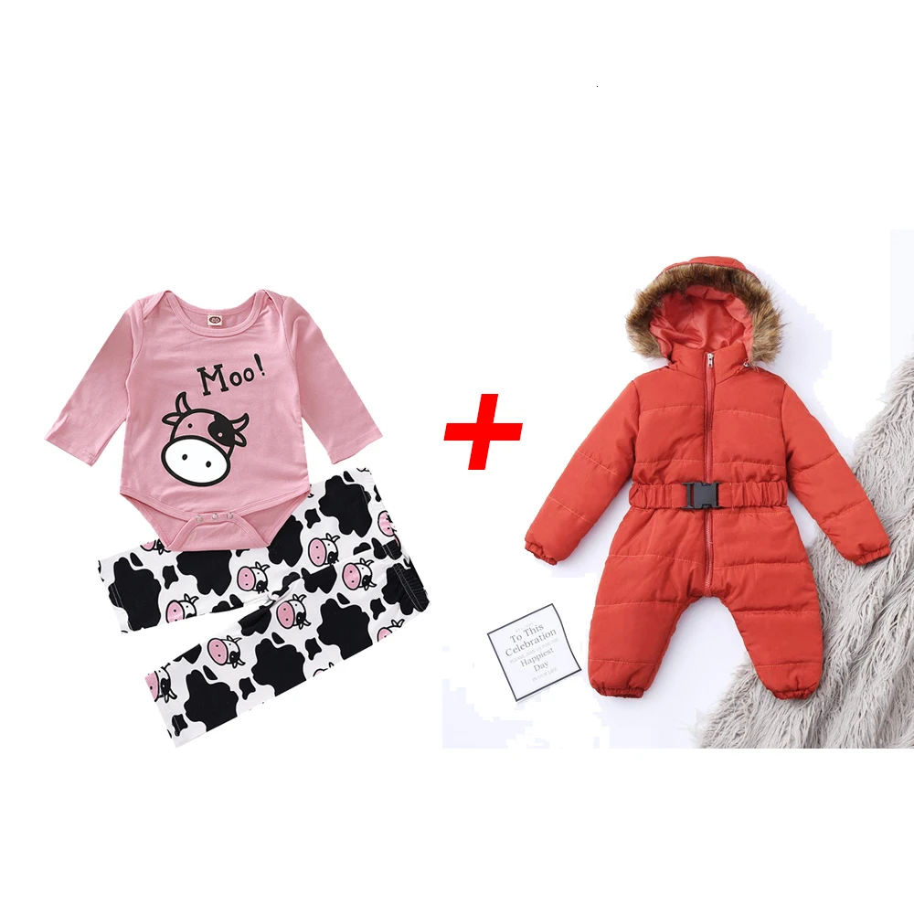 Style 2 Зимний комбинезон, зимний комбинезон для детей, теплое плотное пальто с капюшоном, верхняя одежда Детский пуховик зимняя одежда с длинными рукавами для детей возрастом от 6 до 18 месяцев - Цвет: Style 2
