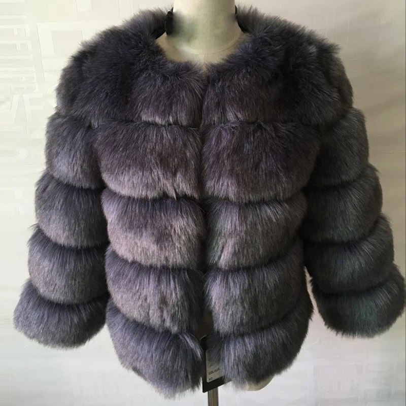 Женское меховое пальто зимнее модное пальто из искусственного меха цвета хаки элегантная Толстая Теплая Верхняя одежда куртка из искусственного меха Chaquetas Mujer PC241