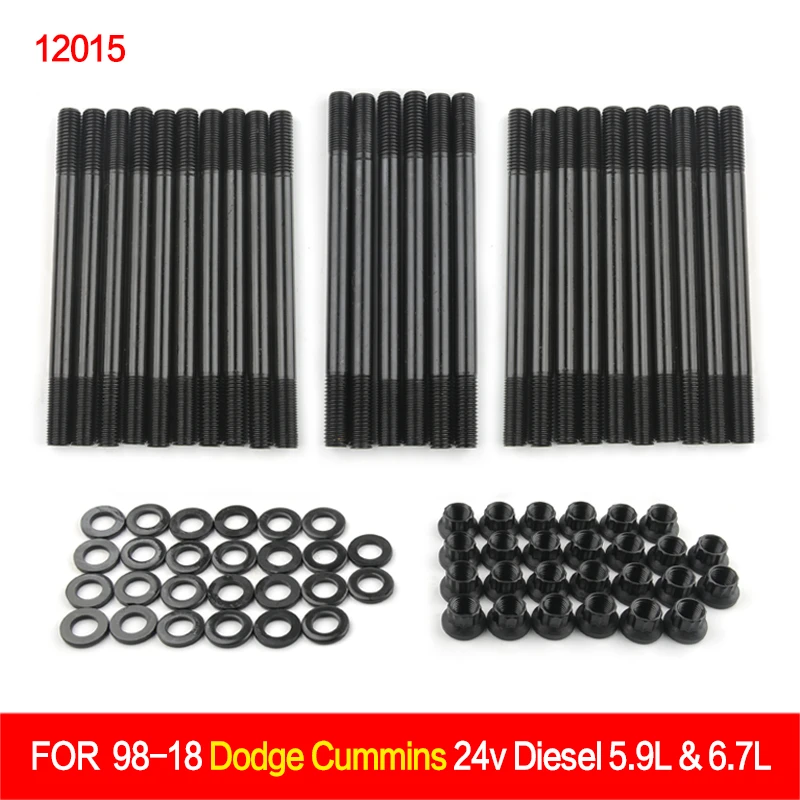 6.7 Cummins Head Stud Replacement Kit For 1998.5-Present Dodge Cummins Arp Head Studs - Foto 2