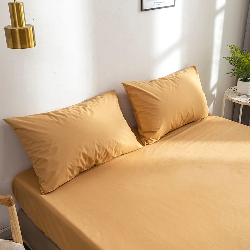 1Pc Waterproof Bedspread Skin Friendly Cotton Bed Cover Non Slip Fitted Sheet Bed Protect Mattress Cover For Home Hotel Hot Sale