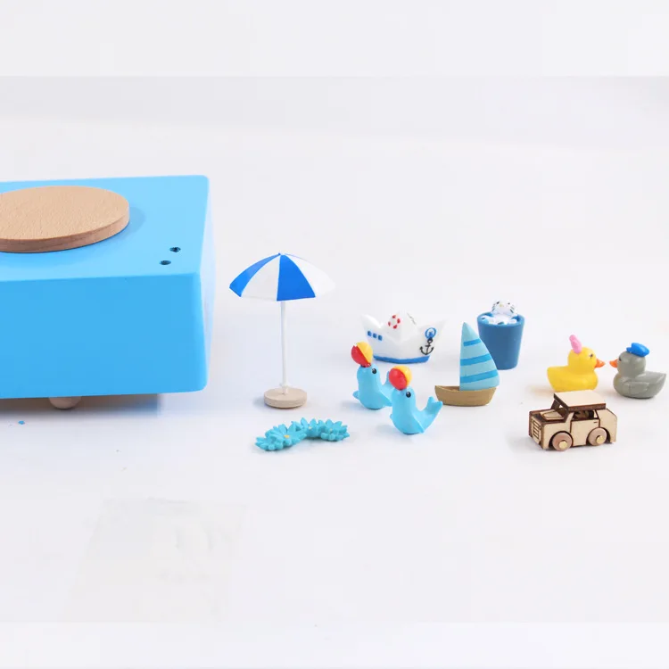 Креативная музыкальная шкатулка DIY из цельного дерева, пазл, аксессуары для дома и автомобиля, интерьер, подарок на год, день рождения для детей