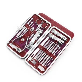 

19pcs Manicure Nail Clipper Set Household Stainless Steel Ear Spoon Nail Clippers Manicure Tool Pedicure Nail Scissor