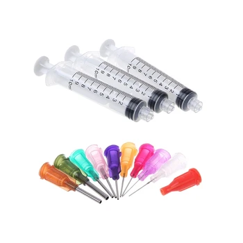 

Plastic Dispensing Needle Tip For Liquid Dispenser Adhesive Glue Syringe Kit