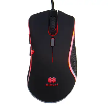 

6D LED RGB Gaming Mouse Wired USB 4 Programmable Buttons 2400 DPI Adjustable Macro Definition Gaming Mouse