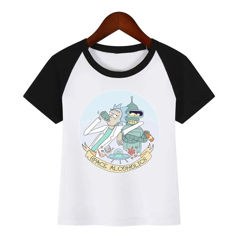 

Kids Cartoon Rick and Morty Diy Print T Shirt Design Summer Tops Boys and Girls Casual Streetwear T-shirt