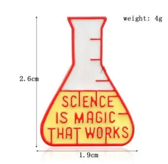 Химический эксперимент "SCIENCE BITCH" экспериментальный стакан, эмалированная брошь, лабораторный значок, булавки, ювелирные изделия, модные аксессуары, подарки