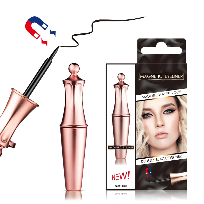 magnetic eyeliner Магнитные ресницы ручной работы натуральные длинные 5 магнитные накладные ресницы 2 пары накладные ресницы нужно использовать с подводкой для глаз - Цвет: magnetic eyeliner