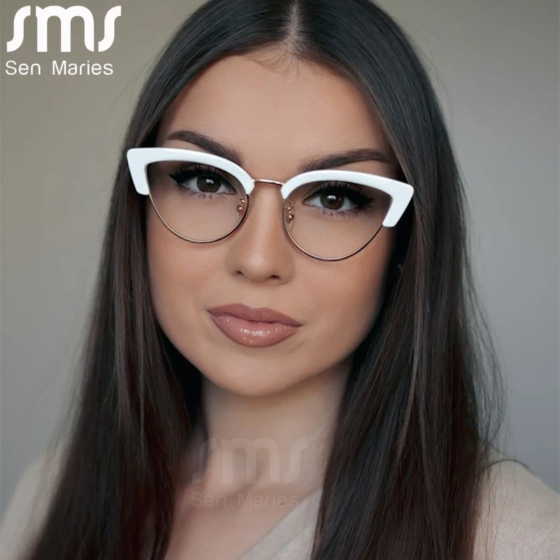 proteína Adjunto archivo Pepino Gafas de ordenador con diseño de ojo de gato para mujer, lentes con bloqueo  de luz azul, anticejas, óptica, Bicolor|Las mujeres gafas de Marcos| -  AliExpress