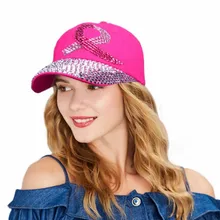 Высококачественная теннисная бейсболка, женские Стразы, розовая шляпа с ленточкой, бейсболка, больше цветов
