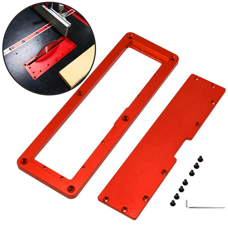 

Adjustable Circular Saw Throat Plate Flip DIY Woodworking Table Cover Plate Tool