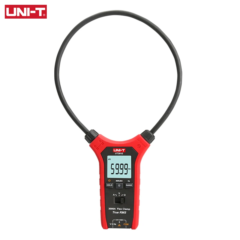 UNI-T UT281E Professional Digital Flexible Clamp Meter True RMS AC Current Pliers Voltage Tester Ammeter Electric Instruments