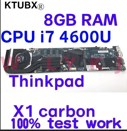 Для Lenovo ThinkPad X1C X1 карбоновая материнская плата для ноутбука I7-4600U 8G 12298-2 48. 4ly6.021 FRU