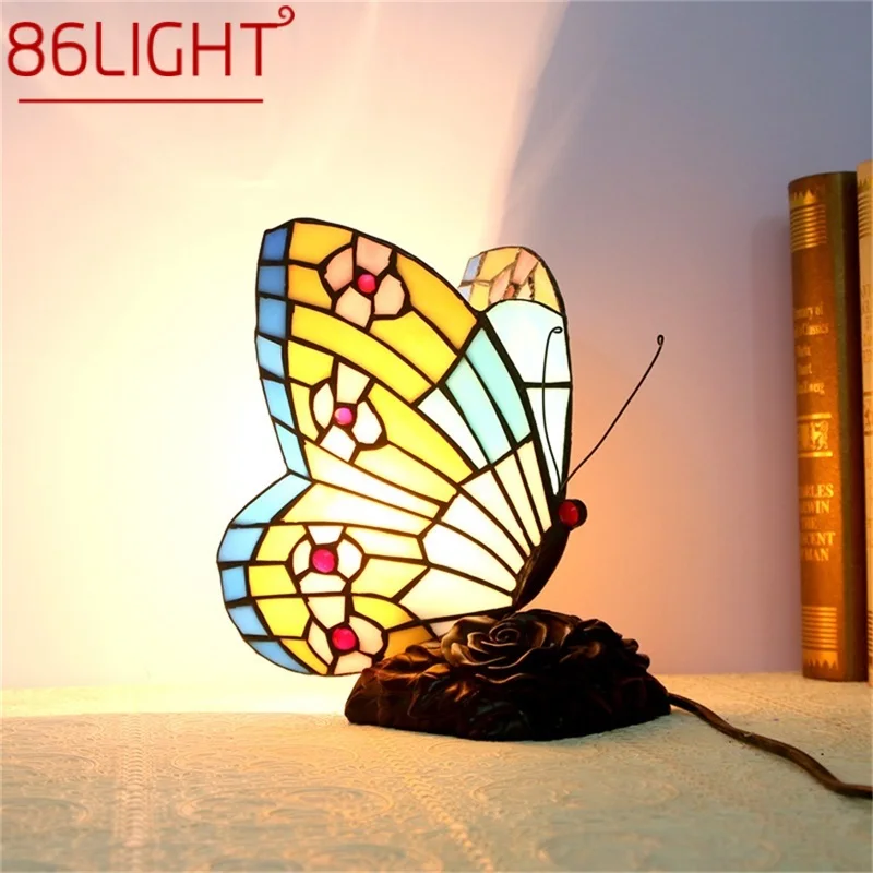 

86LIGHT New Table Lamps Contemporary Creative Butterfly LED Colorful Desk Light for Home Bedroom Decoration