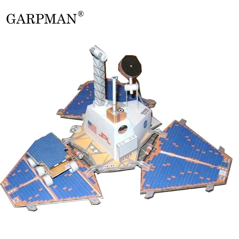 3d модель из бумаги Mars Pathfinder + Martian Rover сделай сам игрушка ручной работы