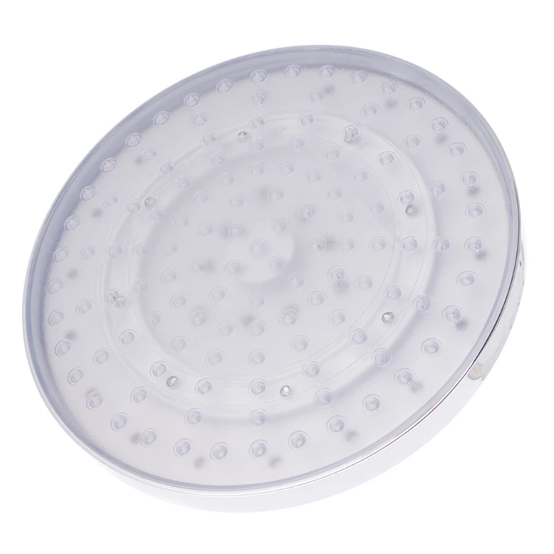 Drop Ship 8" inch RGB LED light Round Stainless Steel Rainfall Bathroom Shower Head AU HOT