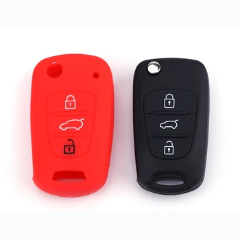 

Fashion Car Styling Environmental protection 3 Buttons Smart Remote Skin Soft Silicone Key Cover Case Shell for Car Key