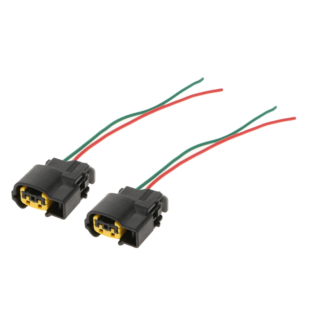 2pcs Ignition Coil Connector Repair Kit Harness Wiring Plug 2 Way 5inch