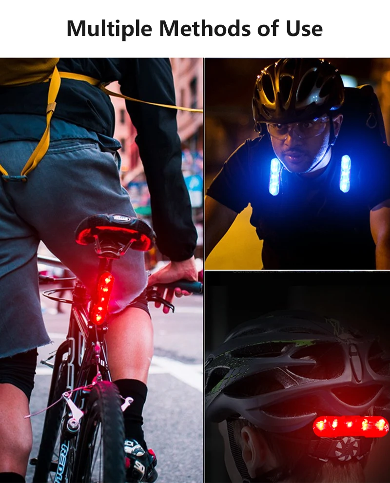 Bike Light Waterproof Bicycle Safety Warning Light Bicycle Tail Light 2835 SMD Bike Rear Light Cycling Light Bike Accessories