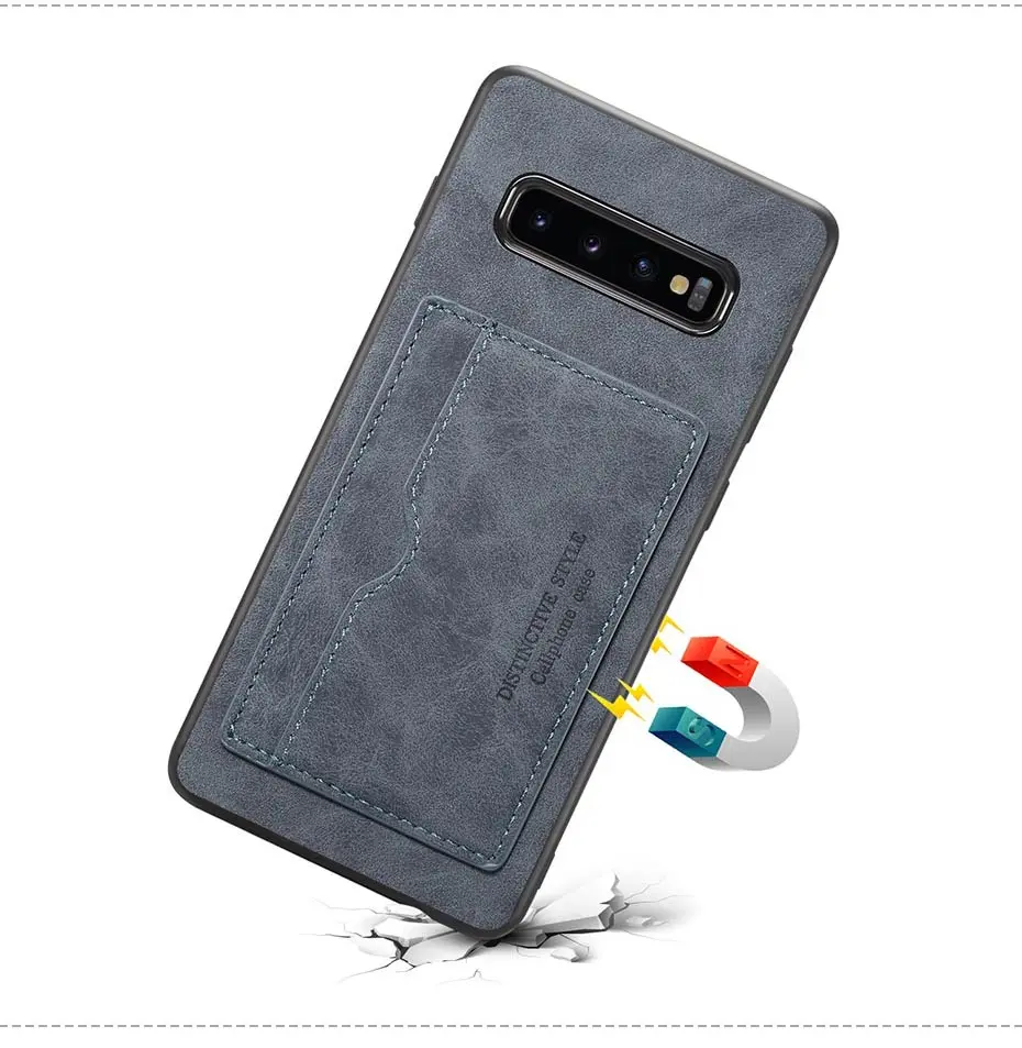 Простой ретро кошелек чехол для телефона для samsung S10E S10 Plus чехол элегантный мягкий чехол из искусственной кожи для samsung Note 9 Note 10 pro чехол