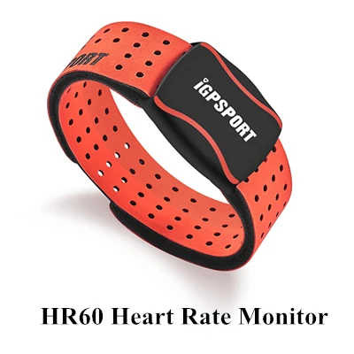 HR60 IGPSPORT IGS50E gps компьютер Велоспорт Bluetooth 4,0 ANT+ велосипед беспроводной компьютер цифровой спидометр подсветка IPX7 водонепроницаемый - Цвет: HR60