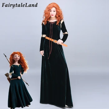 

Brave Merida Cosplay Costume Halloween Costumes for Women Cosplay Princess Merida Dress Fancy Merida Outfit