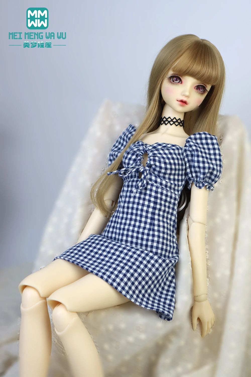 Bjd Doll Clothes 5860cm 1/3 Dd Sd Toys Ball Jointed Doll Fashion Plaid