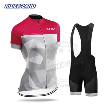 

NW Cycling Clothes Summer Women Summer Short Sleeve Set 19D Blke Suit Female Sportwear Suit Bike Uniform Clothing Quick Dry