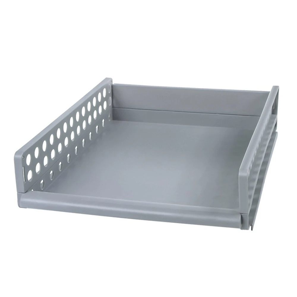 Gray 44x34x6cm Съемный органайзер для одежды разделительная доска стойка ящик для хранения одежды спальня многослойное хранение в штабеле стойка - Цвет: Gray 44x34x6cm