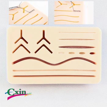 

Wound model surgical suture knotting practice silicone simulation skin three-layer thickening medical practice