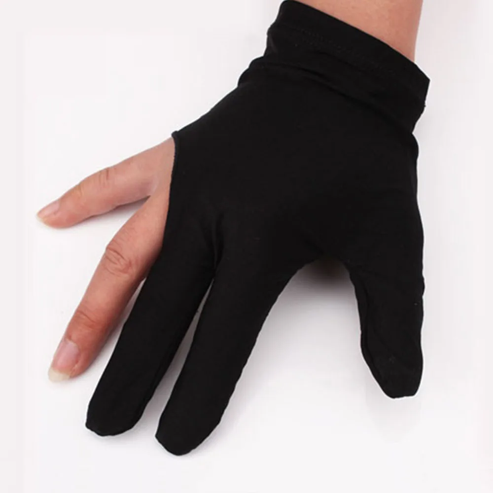 15Pcs 3 Fingers Show Billiards Snooker Gloves Soft Quick-Dry Pool Cue for Left Hand | Спорт и развлечения