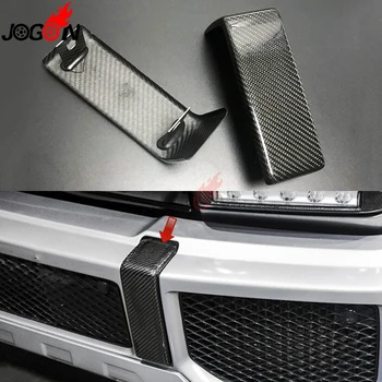 

Carbon Fiber For Mercedes Benz G class W463 G350 G500 G550 G63 2012-17 Car Accessories Front Bumper Corner Decor Trim Cover