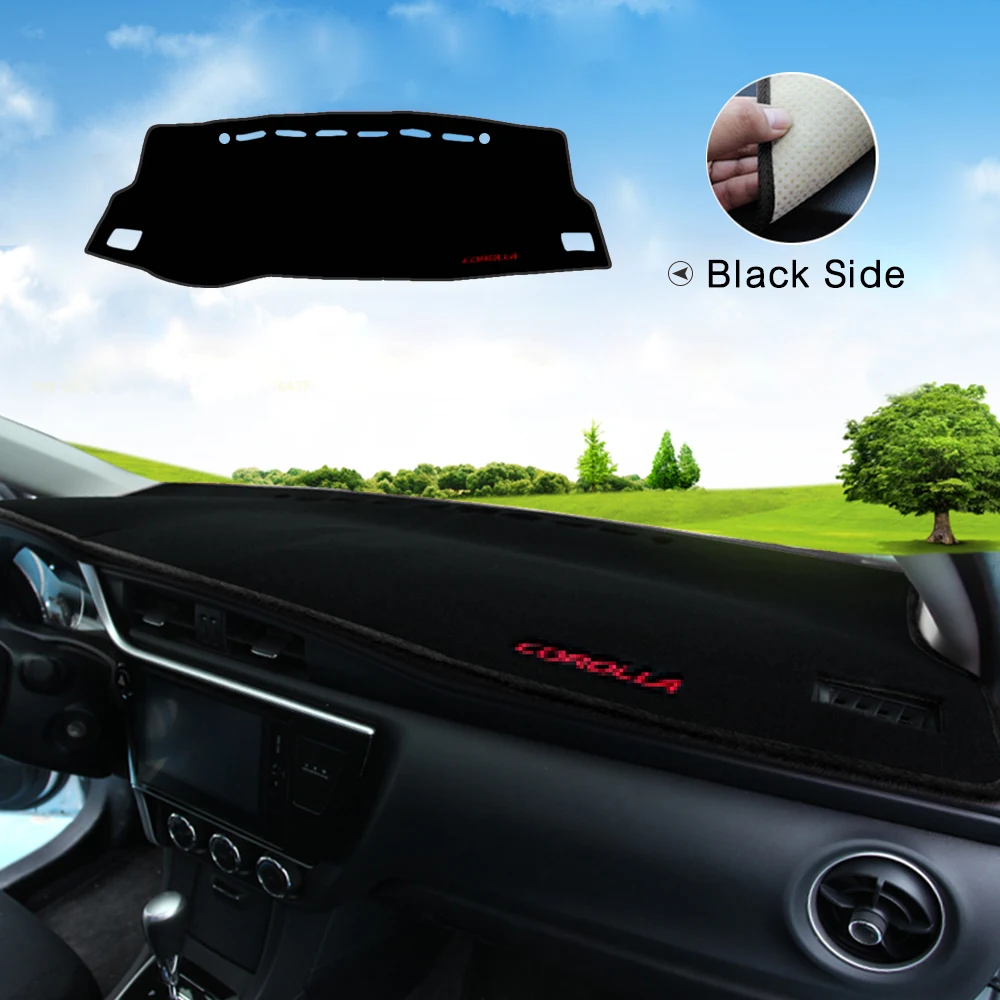 Для Защитные чехлы для сидений, сшитые специально для Toyota Corolla 2008-2013 приборной панели автомобиля Избегайте светильник Pad инструмент крышка платформы стол коврики Ковры