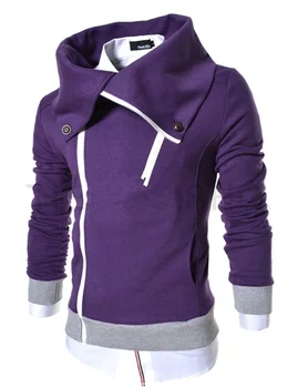 

ZOGAA 2020 Casual Solid Mens Hoodies Turn-down Collar Men Sweatshirt Zipper Outwear 6 Colors Coat Men