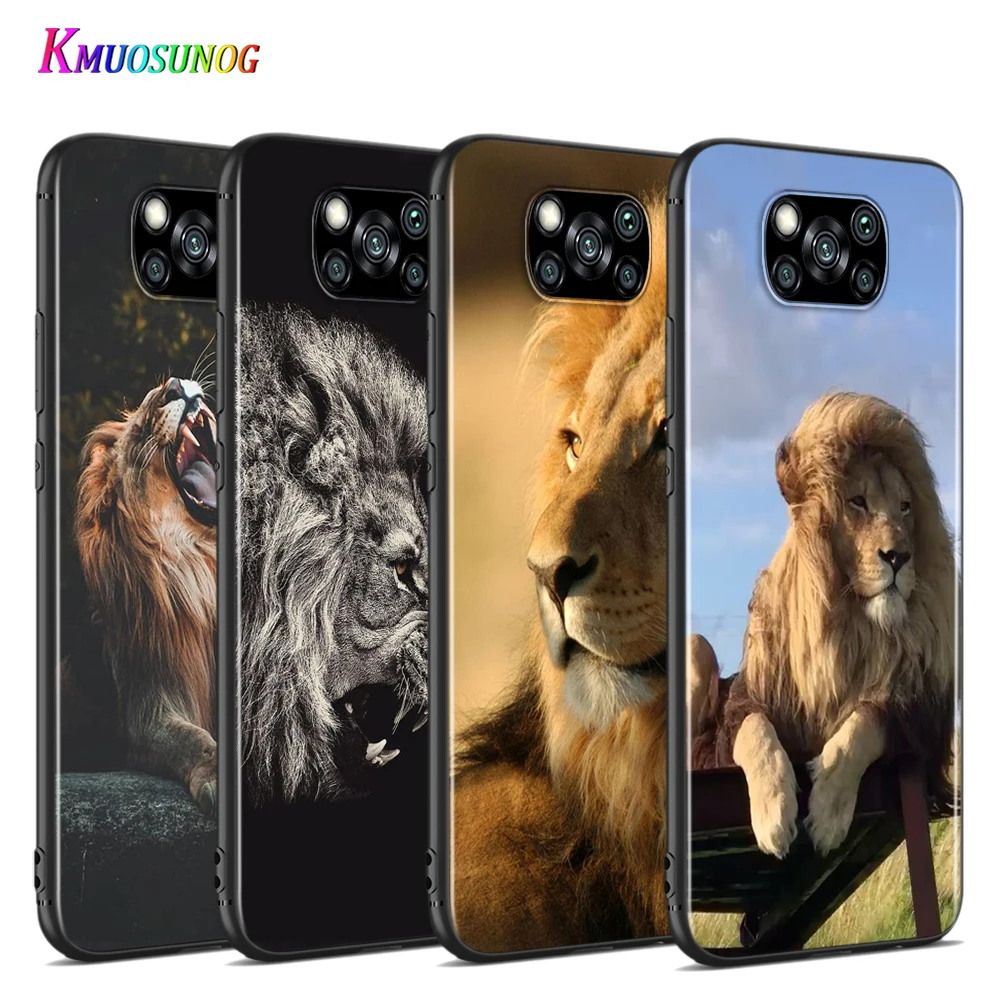 Мягкий чехол king tiger lion для Xiaomi Poco X3 NFC M2 X2 F2 F3 C3 M3 F1 Pro Mi Play Mix 3 A3 A2 A1 6 5 Lite | Мобильные