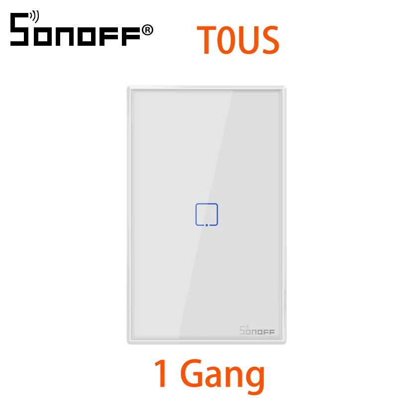 SONOFF T0 TX умные WiFi умные переключатели с 2/1 бандами беспроводной Wifi переключатель для Alexa Google Home умный дом ЕС и Великобритания и США - Комплект: T0 US 1C