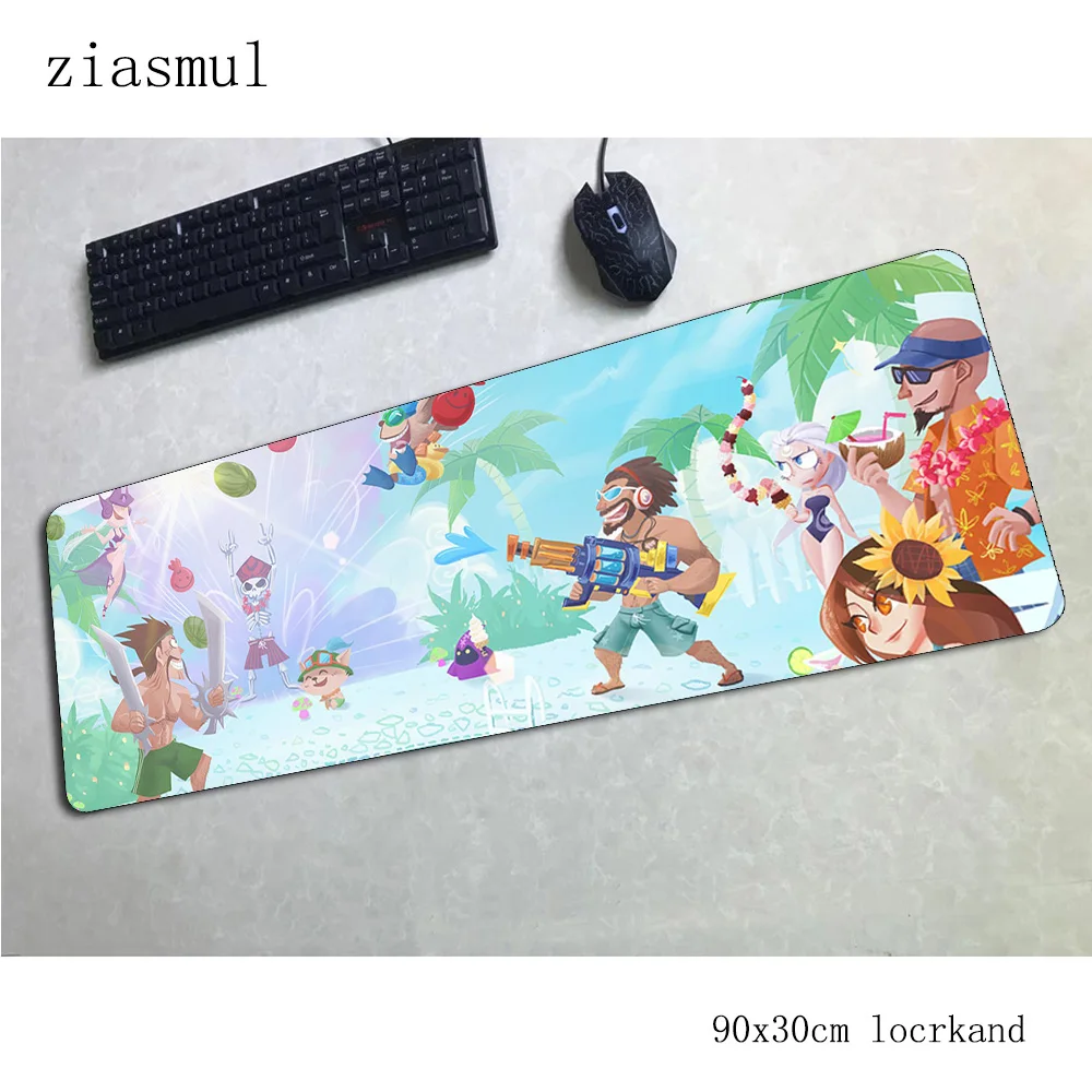 Teemo коврик для мыши 90x30 см компьютерный коврик для мыши locrkand padmouse большой с обработанным краем Коврик Для Мыши Эргономичный гаджет офисные настольные коврики