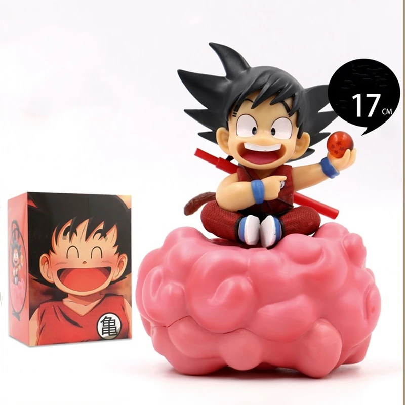 17cm Anime Figura Dragon Ball Z Hijo De Goku Con Nube De Salto Mortal De Pvc Son Goku Figura De Accion De Dragon Ball Coleccion Modelo Juguetes Aliexpress