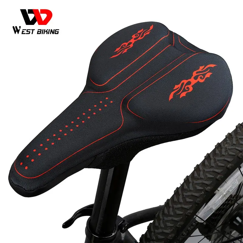 WEST BIKING 3D Силиконовый гелевый Чехол на седло велосипеда подушка сиденье часть