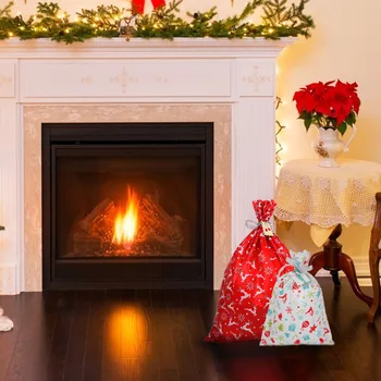 

30pcs/set Christmas Gift Bag Christmas Sacks Reusable Present Gift Party