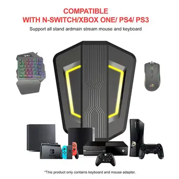 

For Switch Lite Game Console Keyboard Mouse PC Converter Plug and Play For PS4/XBox One/PS3/XBox360 Game Controller Set Adapter