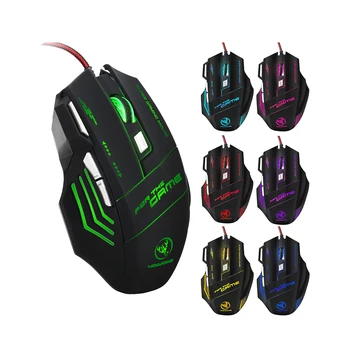 

Optical USB Wired Gaming Mouse 6 Button LED 5500DPI Computer Mouse Gamer Mice X7 Silent Mause With Backlight