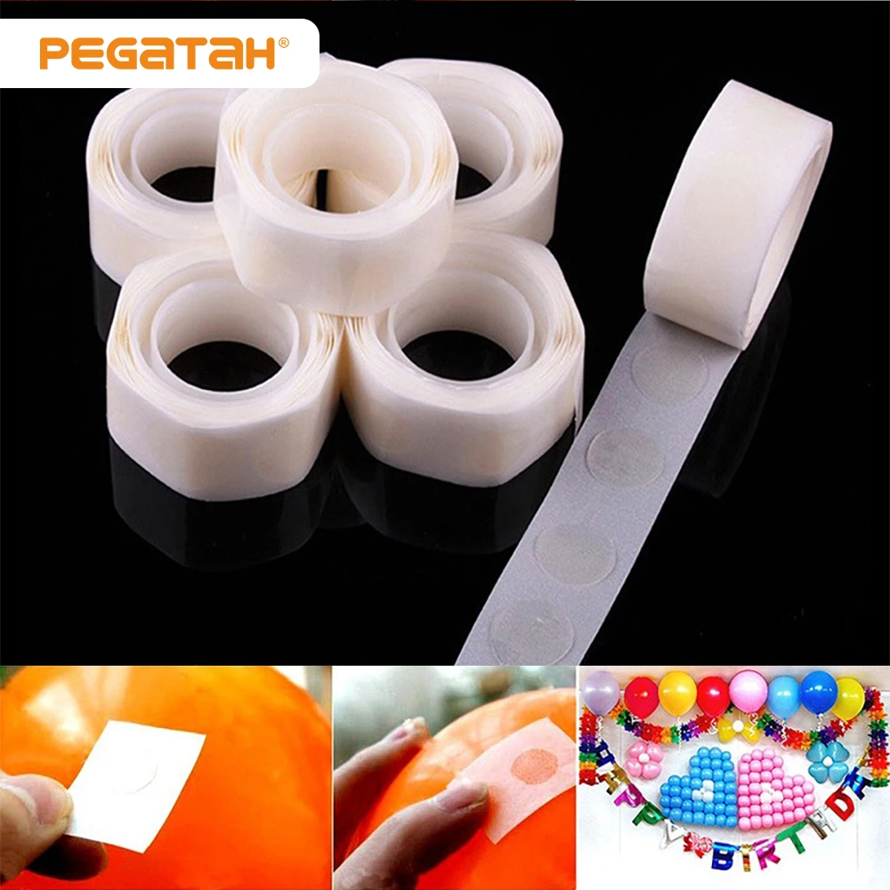 100Points Balloon Attachment Glue Dot Attach Balloons To Ceiling Or