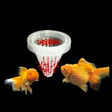 Аквариумная Рыбная корзина для еды коническая кормушка коническая подача рыбы Красного насекомого питатель Воронка чашка инструмент для кормления фильтр чашка