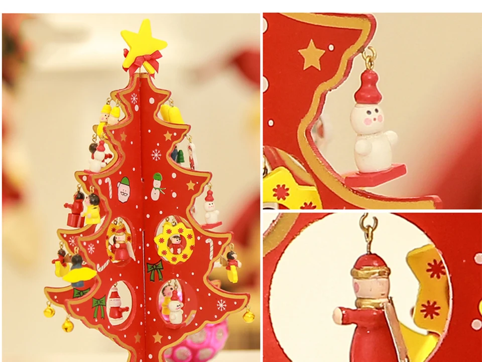 Рождественская елка, креативные DIY деревянные рождественские подарки, мини-фестиваль, вечерние, новогодние, дверные, настенные, для украшения дома, украшения