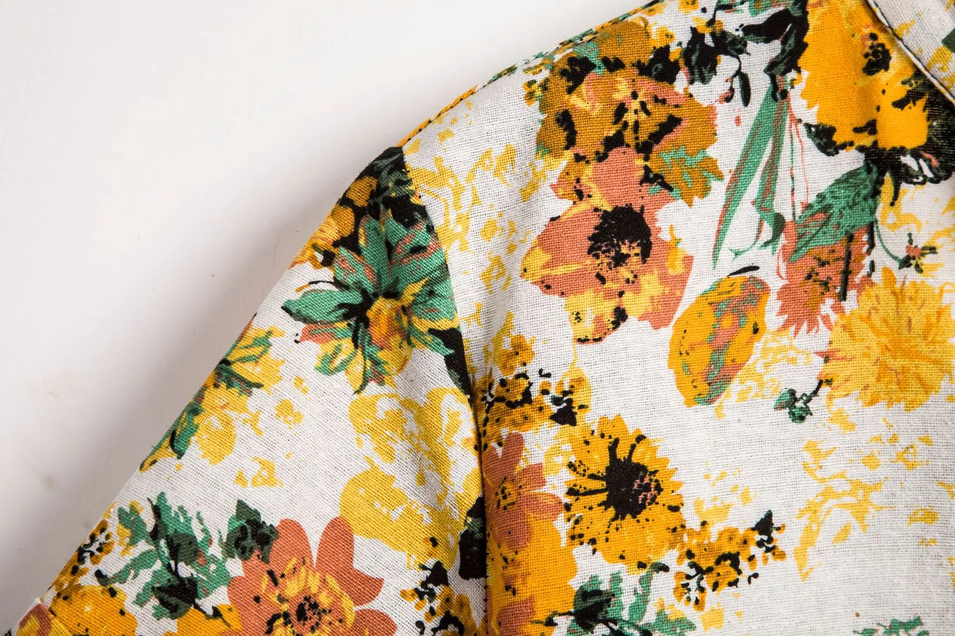 Мужская с коротким рукавом пляжный рубашка Harajuku Цветок Цветочные сращивания мужская рубашка с коротким рукавом мужские s рубашки